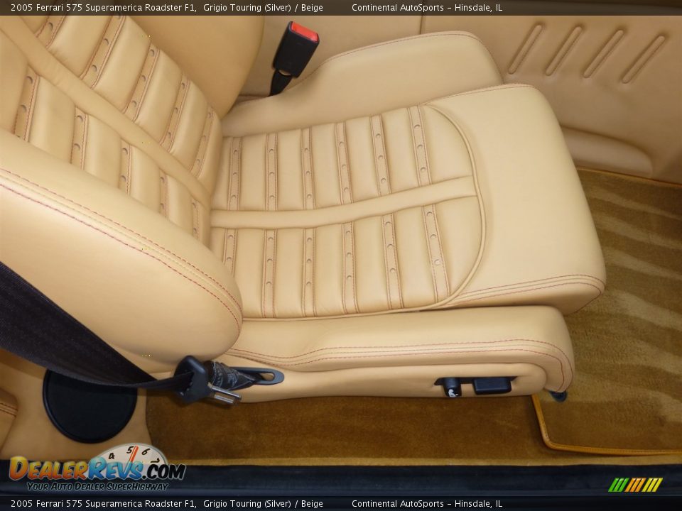 2005 Ferrari 575 Superamerica Roadster F1 Grigio Touring (Silver) / Beige Photo #26