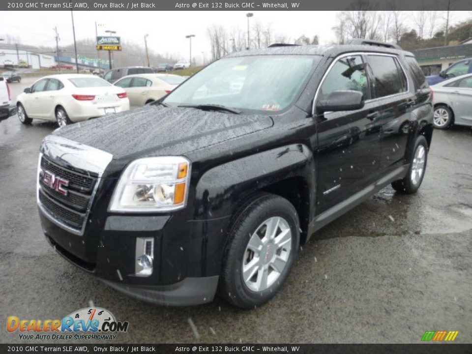 2010 GMC Terrain SLE AWD Onyx Black / Jet Black Photo #3