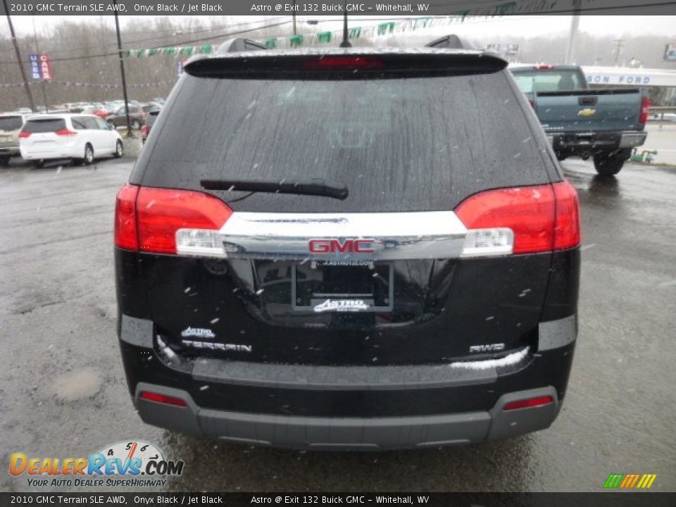 2010 GMC Terrain SLE AWD Onyx Black / Jet Black Photo #6