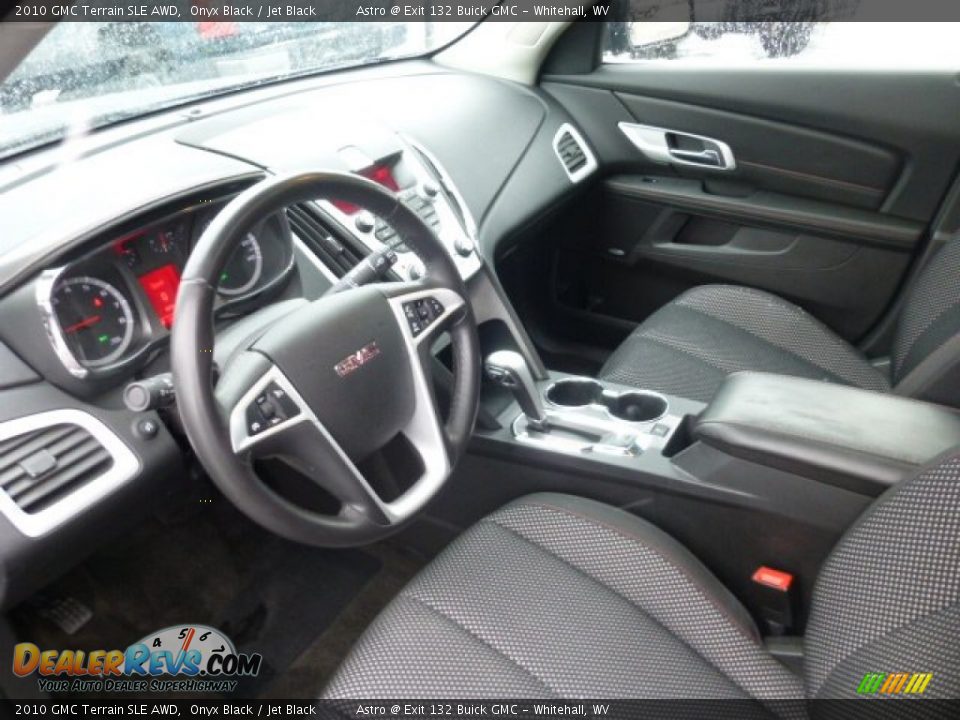 2010 GMC Terrain SLE AWD Onyx Black / Jet Black Photo #16