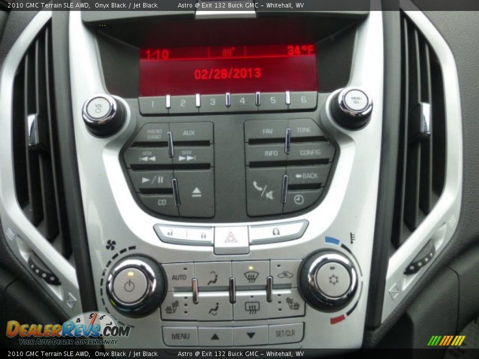 2010 GMC Terrain SLE AWD Onyx Black / Jet Black Photo #19