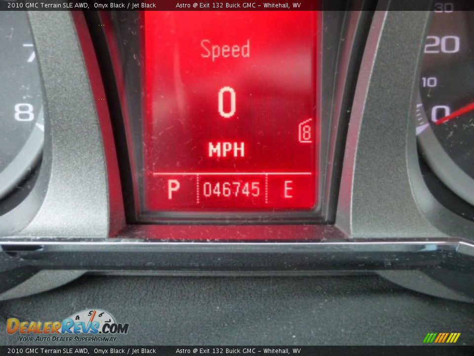 2010 GMC Terrain SLE AWD Onyx Black / Jet Black Photo #20