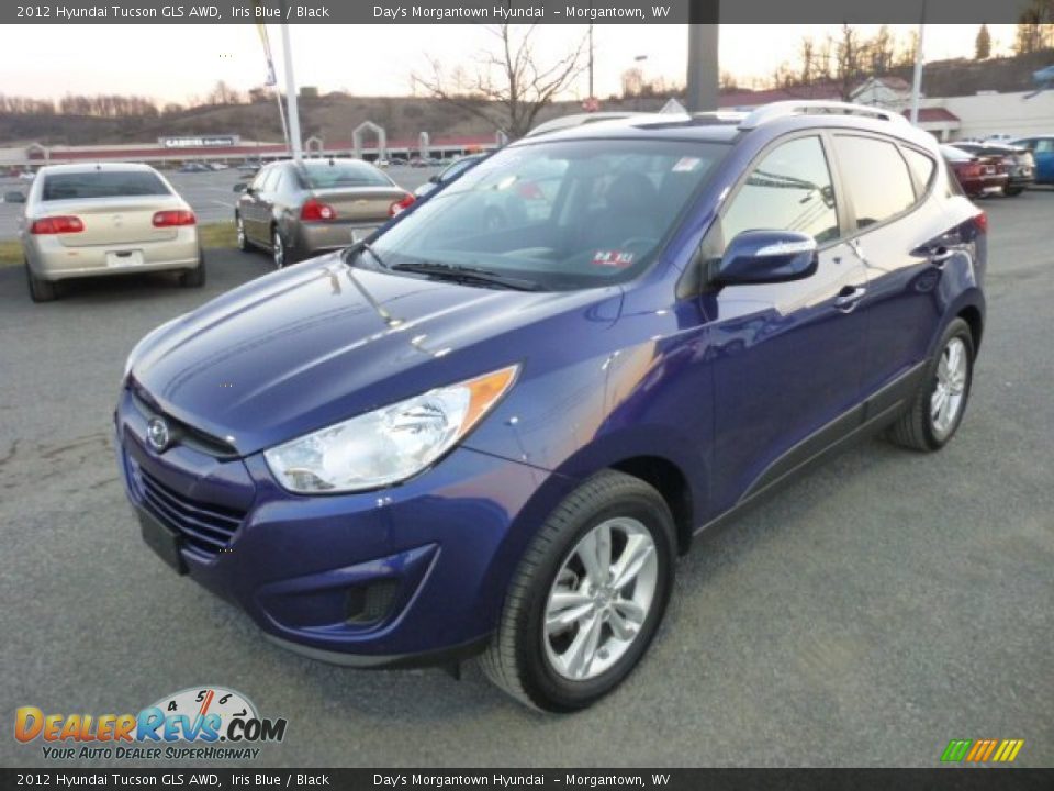 2012 Hyundai Tucson GLS AWD Iris Blue / Black Photo #3
