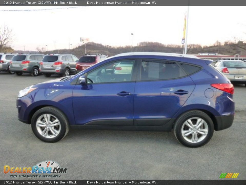 2012 Hyundai Tucson GLS AWD Iris Blue / Black Photo #4