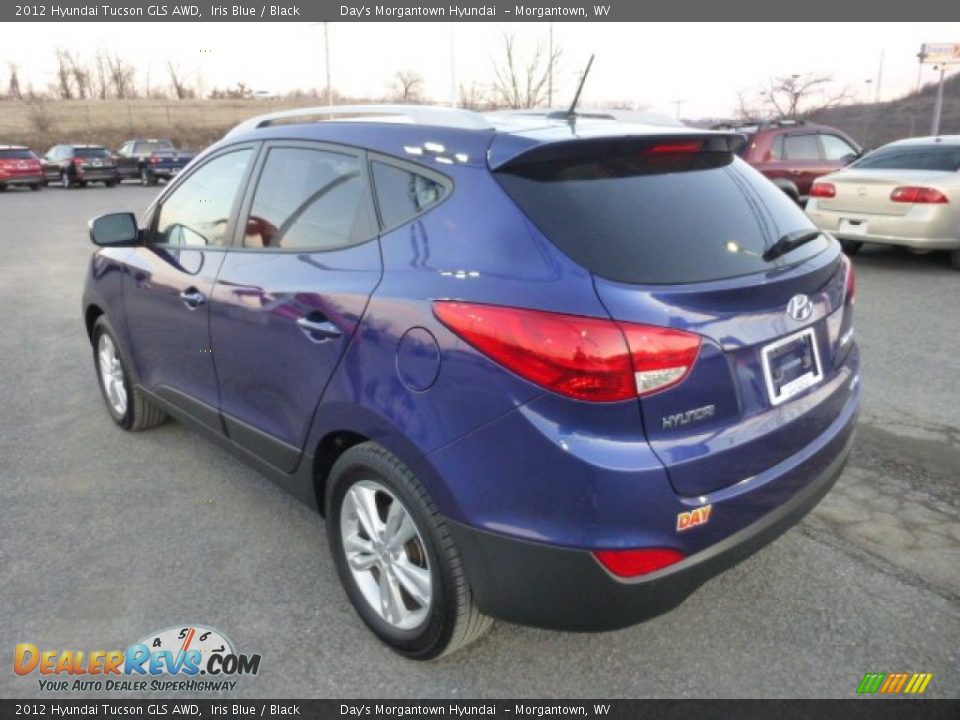 2012 Hyundai Tucson GLS AWD Iris Blue / Black Photo #5