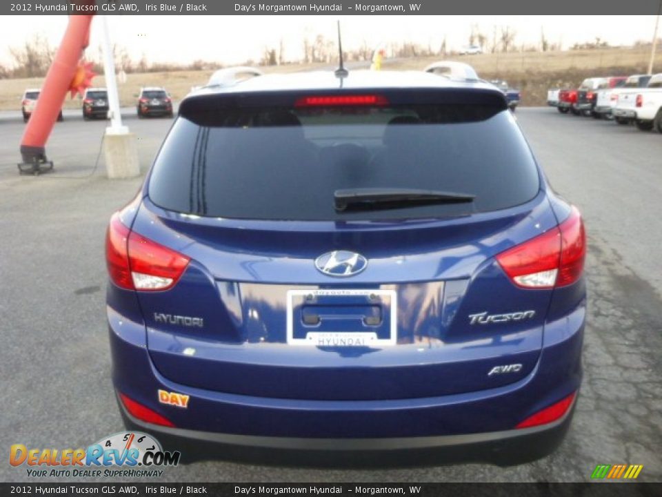 2012 Hyundai Tucson GLS AWD Iris Blue / Black Photo #6