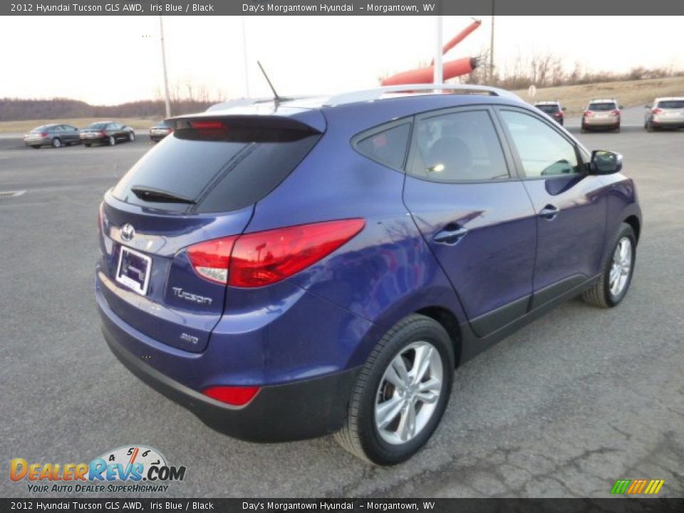 2012 Hyundai Tucson GLS AWD Iris Blue / Black Photo #7