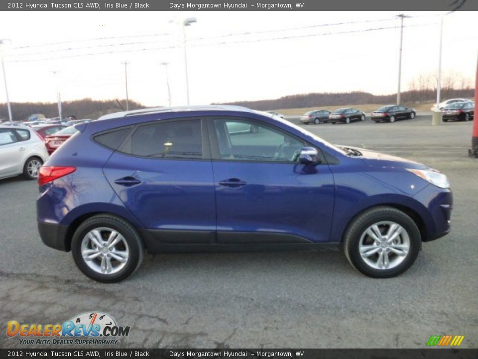 2012 Hyundai Tucson GLS AWD Iris Blue / Black Photo #8