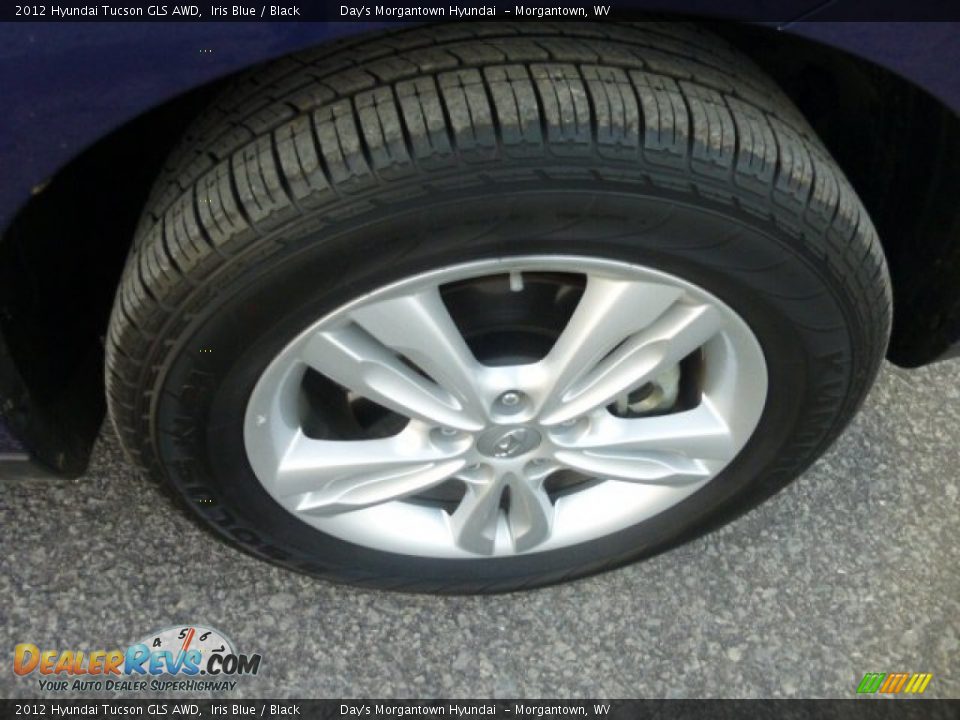 2012 Hyundai Tucson GLS AWD Iris Blue / Black Photo #9
