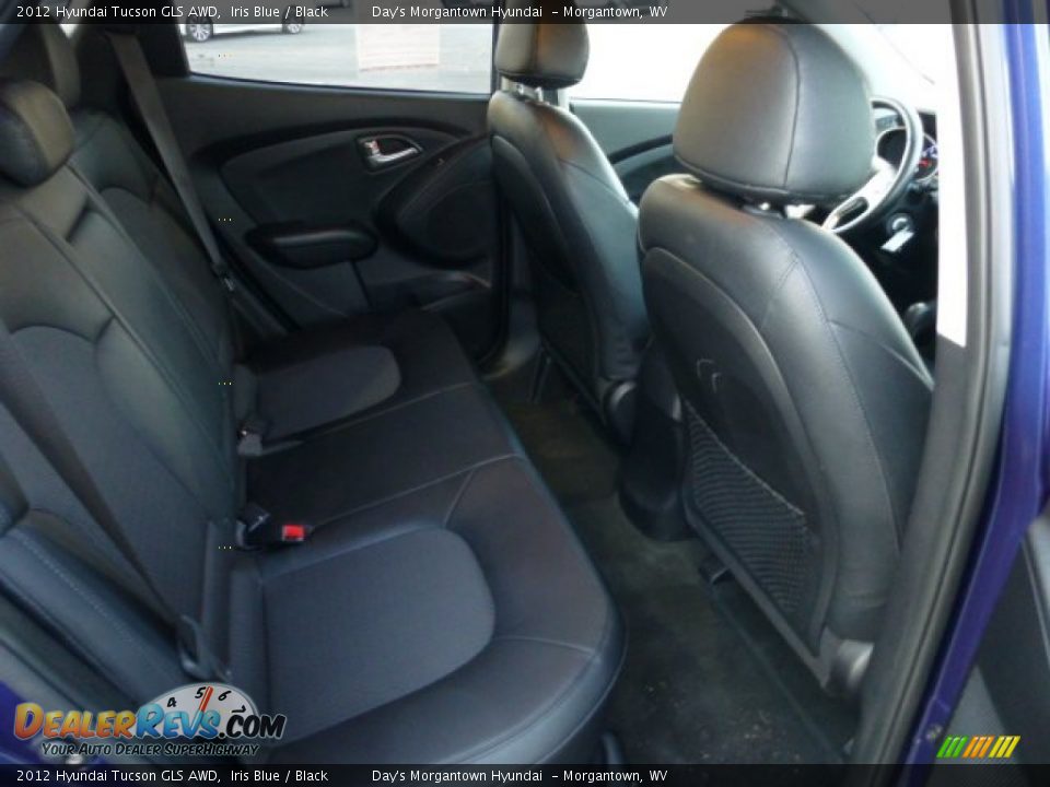 2012 Hyundai Tucson GLS AWD Iris Blue / Black Photo #12