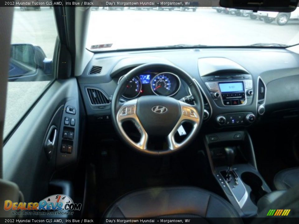 2012 Hyundai Tucson GLS AWD Iris Blue / Black Photo #15