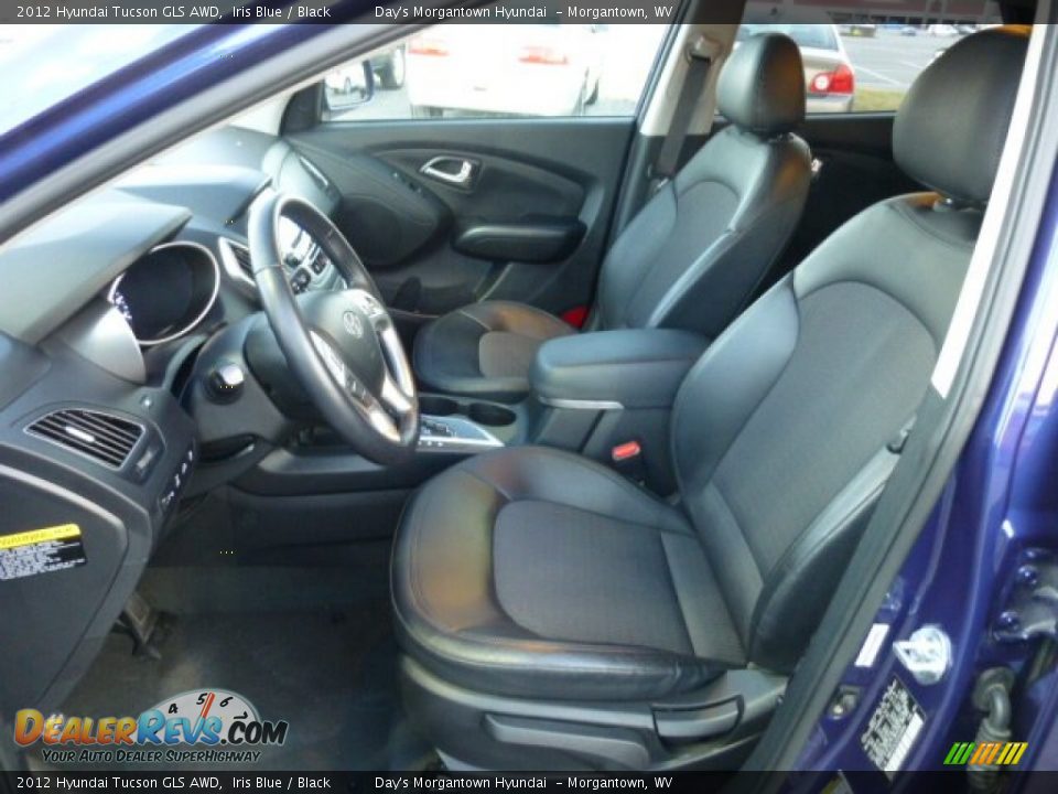 2012 Hyundai Tucson GLS AWD Iris Blue / Black Photo #16