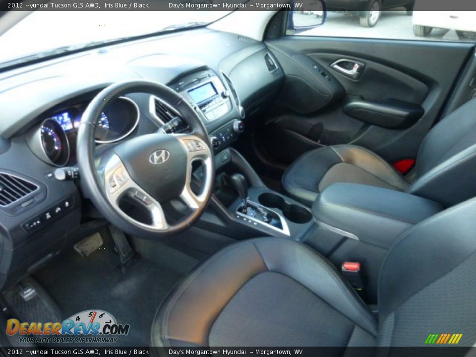 2012 Hyundai Tucson GLS AWD Iris Blue / Black Photo #17