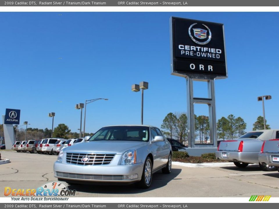 2009 Cadillac DTS Radiant Silver / Titanium/Dark Titanium Photo #1