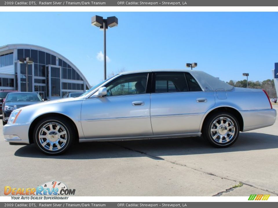 2009 Cadillac DTS Radiant Silver / Titanium/Dark Titanium Photo #6