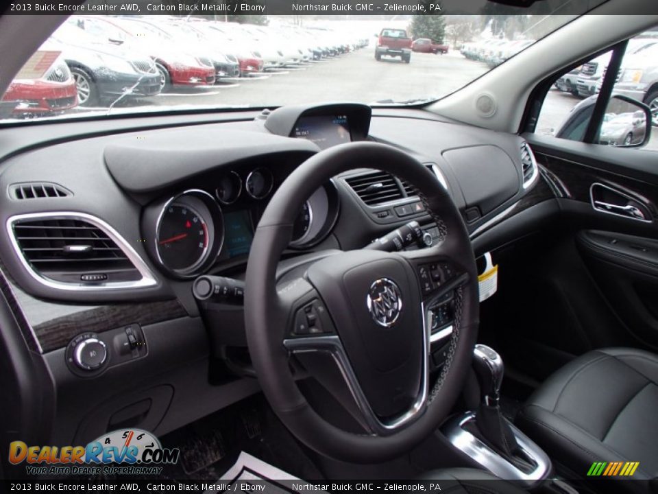 2013 Buick Encore Leather AWD Carbon Black Metallic / Ebony Photo #10