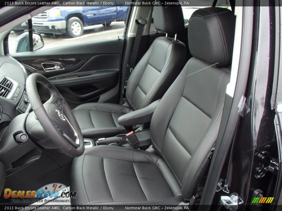 Ebony Interior - 2013 Buick Encore Leather AWD Photo #11