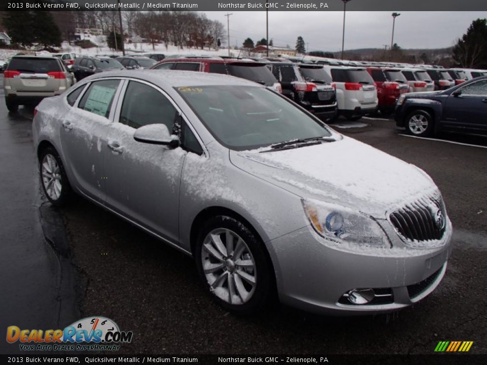 2013 Buick Verano FWD Quicksilver Metallic / Medium Titanium Photo #4