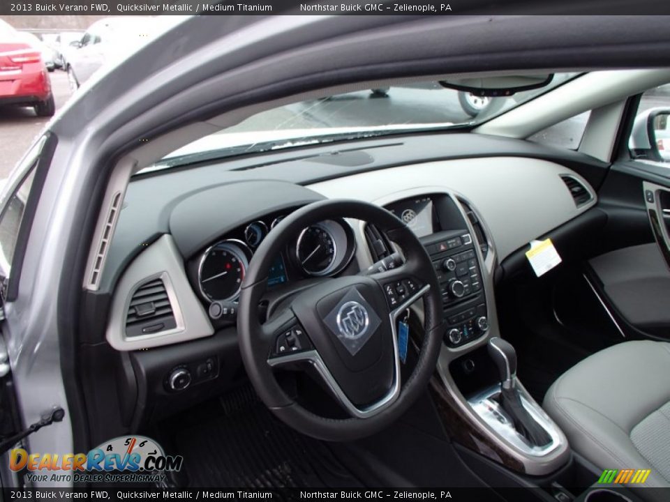 2013 Buick Verano FWD Quicksilver Metallic / Medium Titanium Photo #10