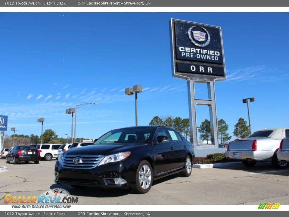 2012 Toyota Avalon Black / Black Photo #1