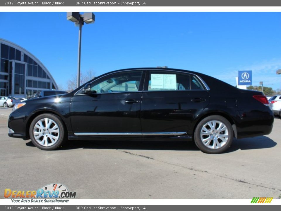 2012 Toyota Avalon Black / Black Photo #5