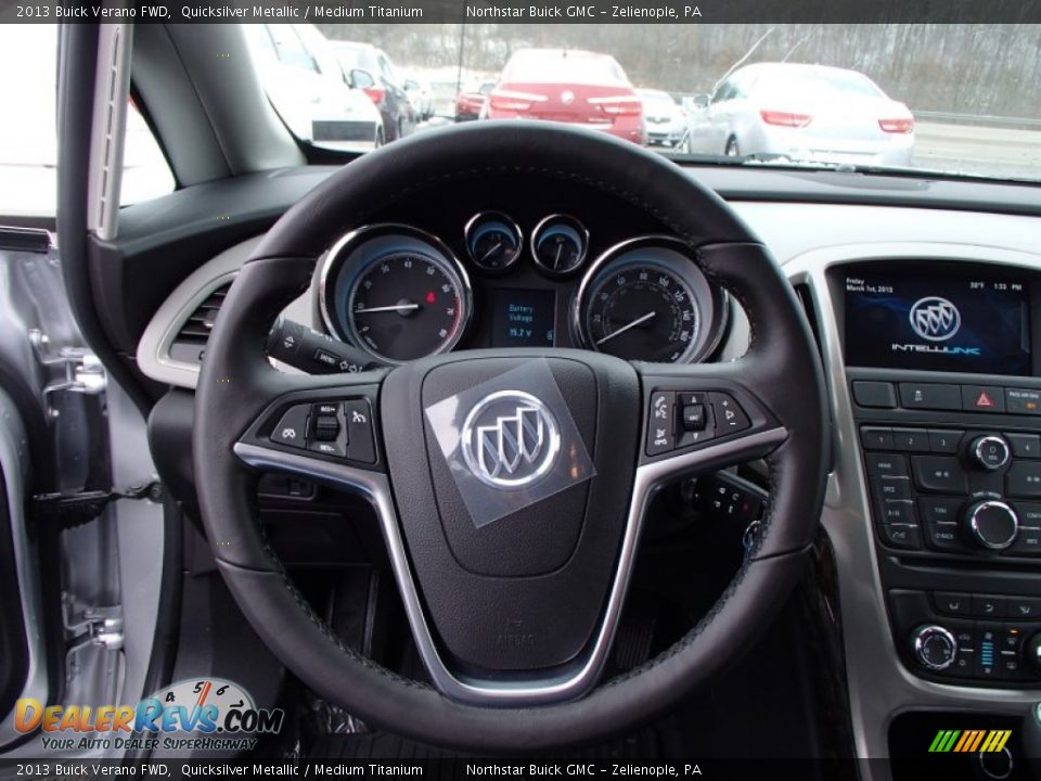 2013 Buick Verano FWD Quicksilver Metallic / Medium Titanium Photo #18