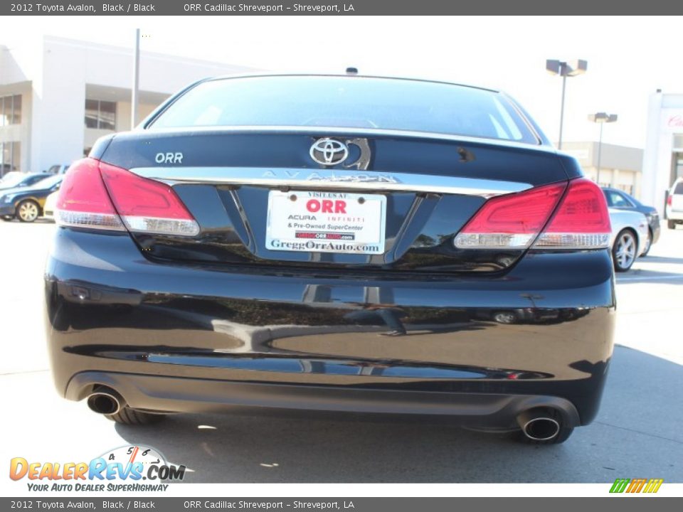 2012 Toyota Avalon Black / Black Photo #8