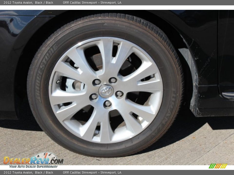 2012 Toyota Avalon Black / Black Photo #11