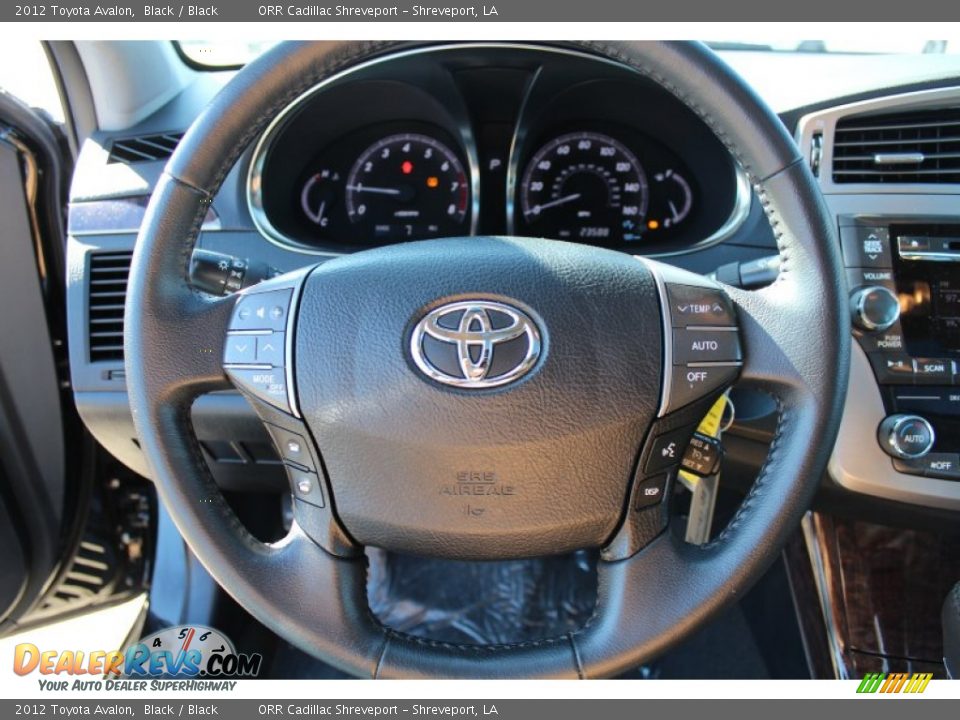 2012 Toyota Avalon Black / Black Photo #13