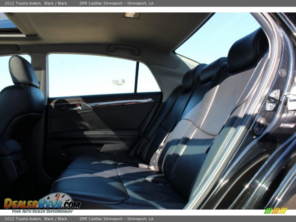 2012 Toyota Avalon Black / Black Photo #19