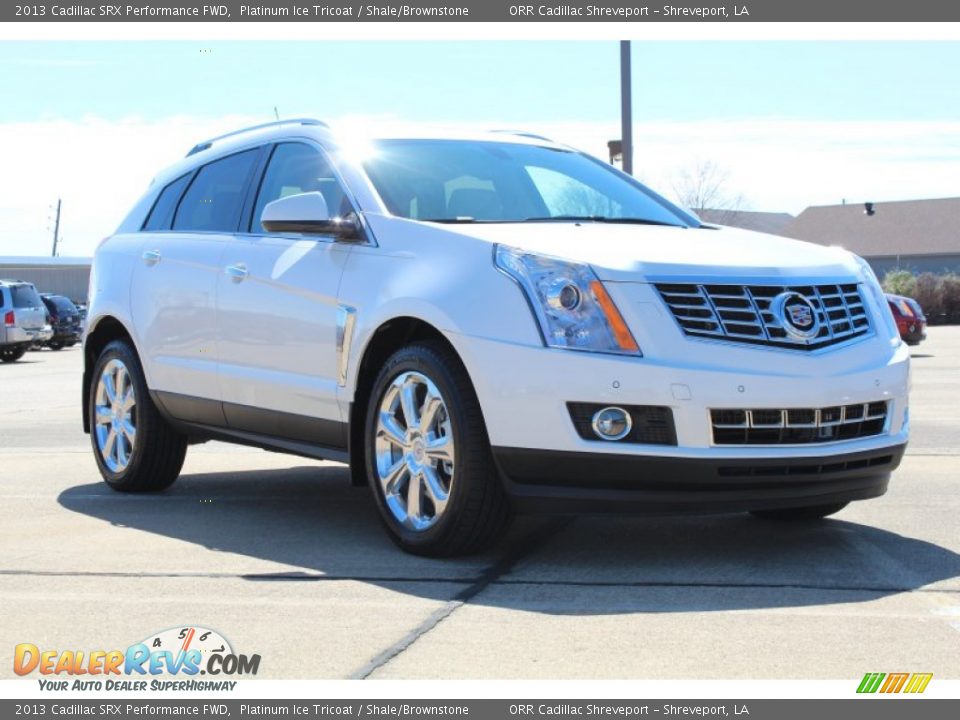 2013 Cadillac SRX Performance FWD Platinum Ice Tricoat / Shale/Brownstone Photo #2