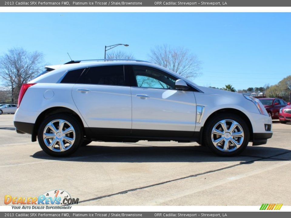 2013 Cadillac SRX Performance FWD Platinum Ice Tricoat / Shale/Brownstone Photo #6