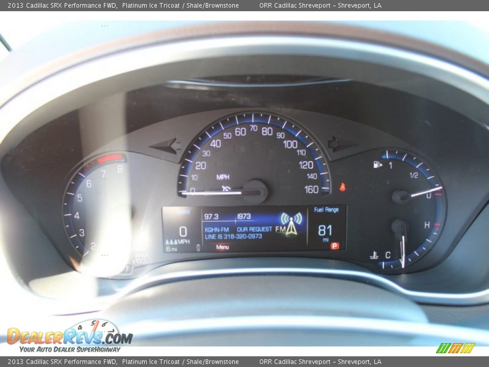 2013 Cadillac SRX Performance FWD Platinum Ice Tricoat / Shale/Brownstone Photo #13