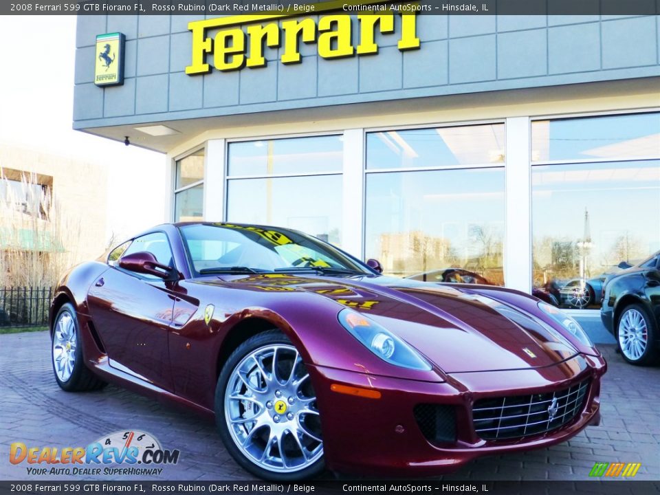 Front 3/4 View of 2008 Ferrari 599 GTB Fiorano F1 Photo #1