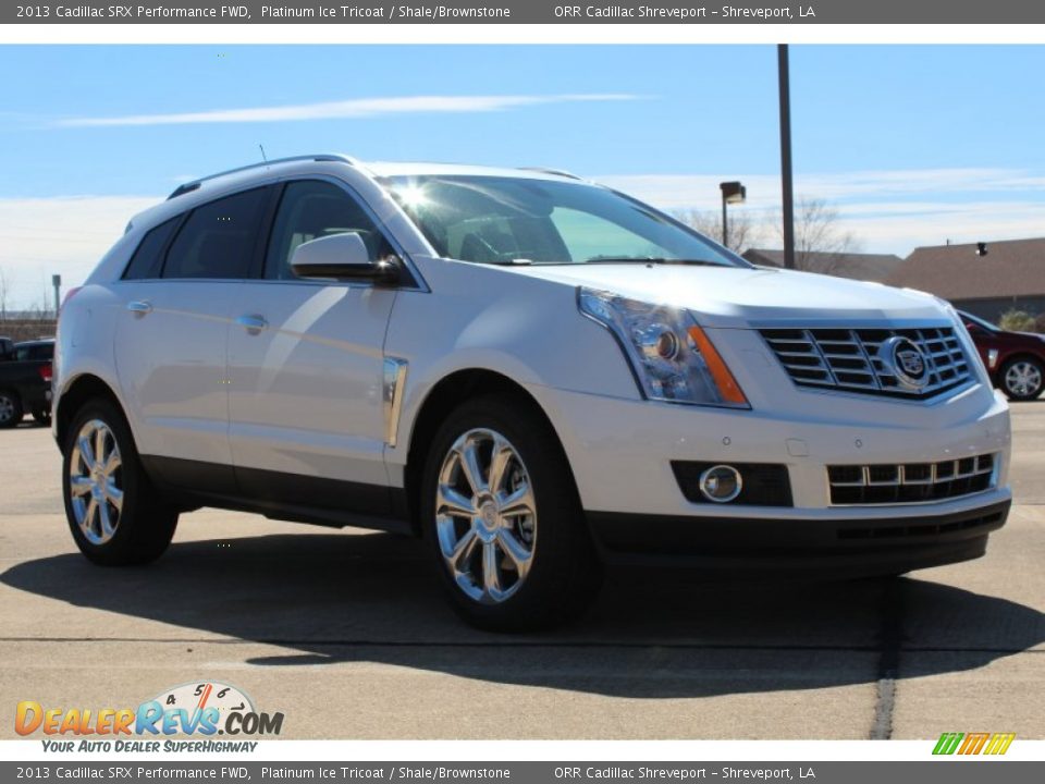 2013 Cadillac SRX Performance FWD Platinum Ice Tricoat / Shale/Brownstone Photo #2