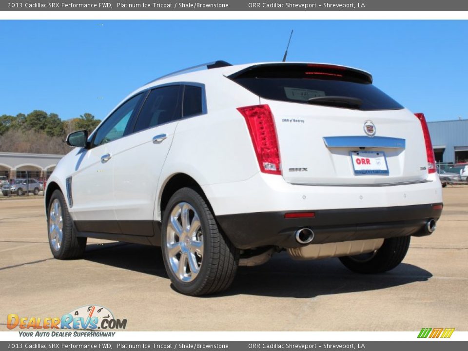 2013 Cadillac SRX Performance FWD Platinum Ice Tricoat / Shale/Brownstone Photo #3
