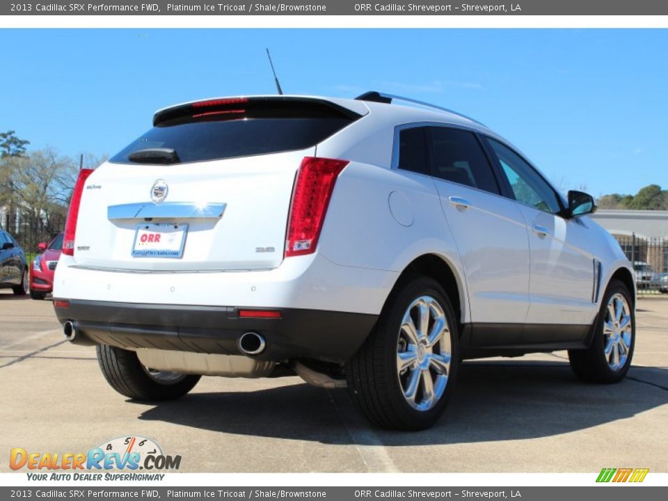2013 Cadillac SRX Performance FWD Platinum Ice Tricoat / Shale/Brownstone Photo #4