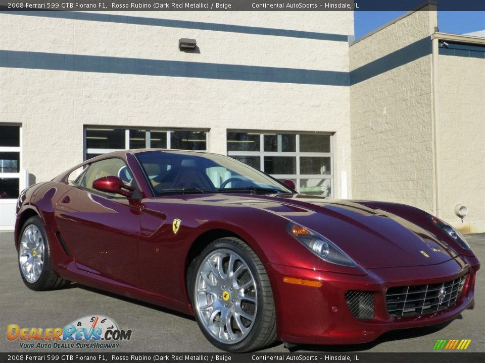 Front 3/4 View of 2008 Ferrari 599 GTB Fiorano F1 Photo #2