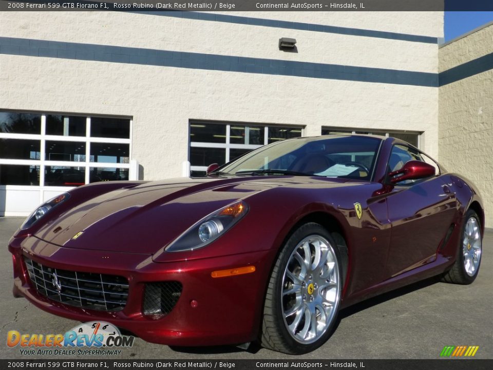 Front 3/4 View of 2008 Ferrari 599 GTB Fiorano F1 Photo #5