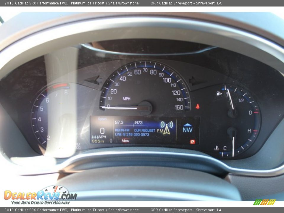 2013 Cadillac SRX Performance FWD Platinum Ice Tricoat / Shale/Brownstone Photo #12