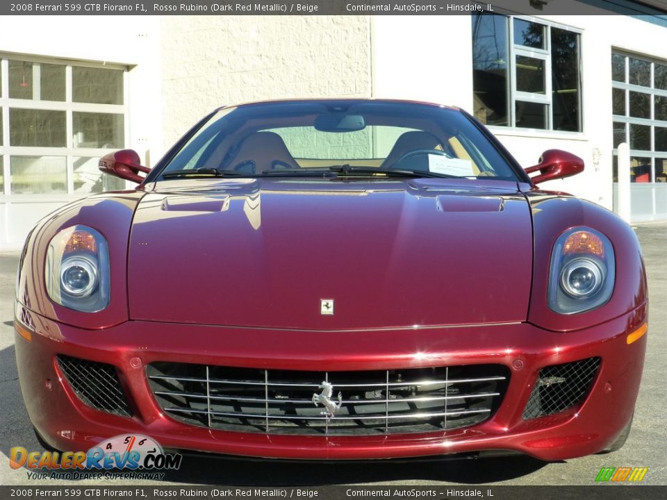 Rosso Rubino (Dark Red Metallic) 2008 Ferrari 599 GTB Fiorano F1 Photo #8