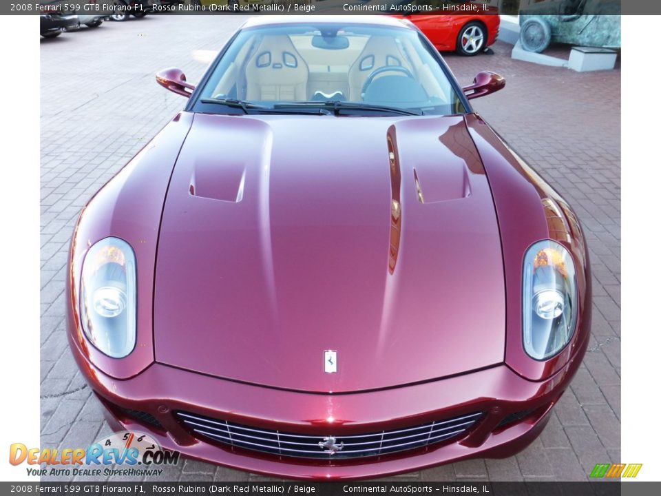 Rosso Rubino (Dark Red Metallic) 2008 Ferrari 599 GTB Fiorano F1 Photo #14