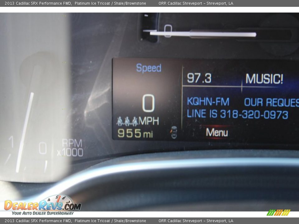 2013 Cadillac SRX Performance FWD Platinum Ice Tricoat / Shale/Brownstone Photo #33