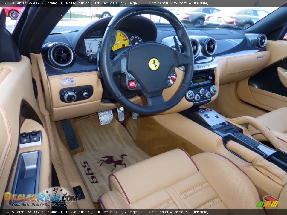 Beige Interior - 2008 Ferrari 599 GTB Fiorano F1 Photo #19