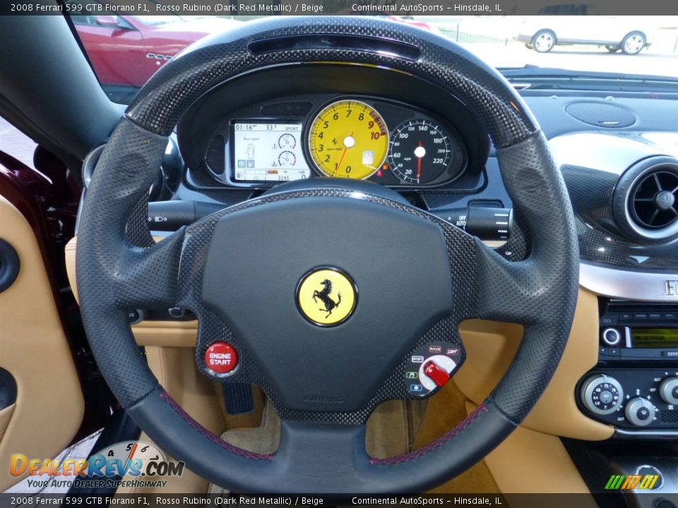 2008 Ferrari 599 GTB Fiorano F1 Steering Wheel Photo #28