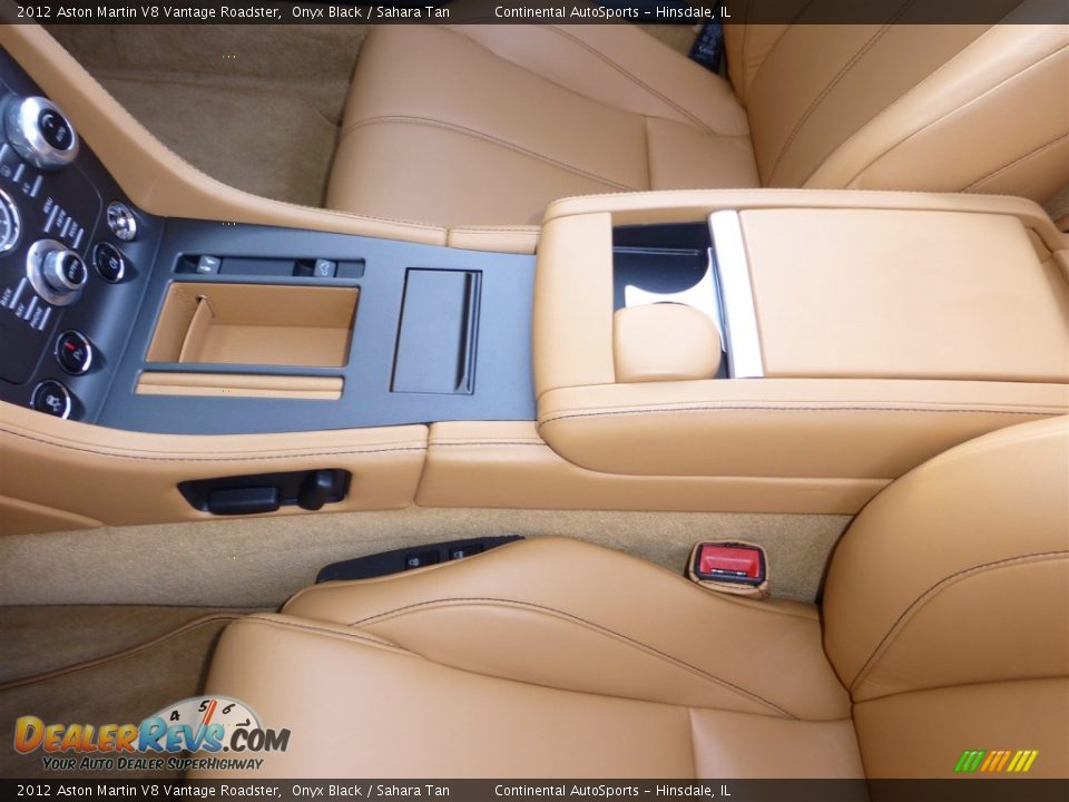 2012 Aston Martin V8 Vantage Roadster Onyx Black / Sahara Tan Photo #22