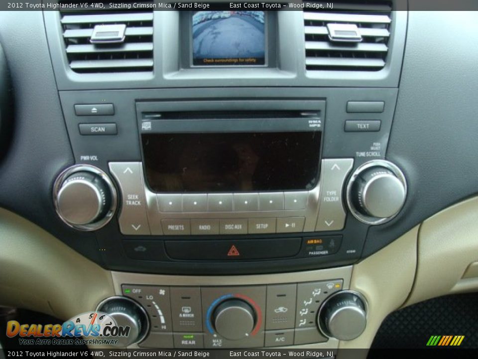 2012 Toyota Highlander V6 4WD Sizzling Crimson Mica / Sand Beige Photo #11