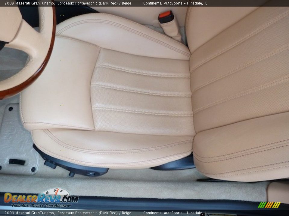2009 Maserati GranTurismo Bordeaux Pontevecchio (Dark Red) / Beige Photo #15