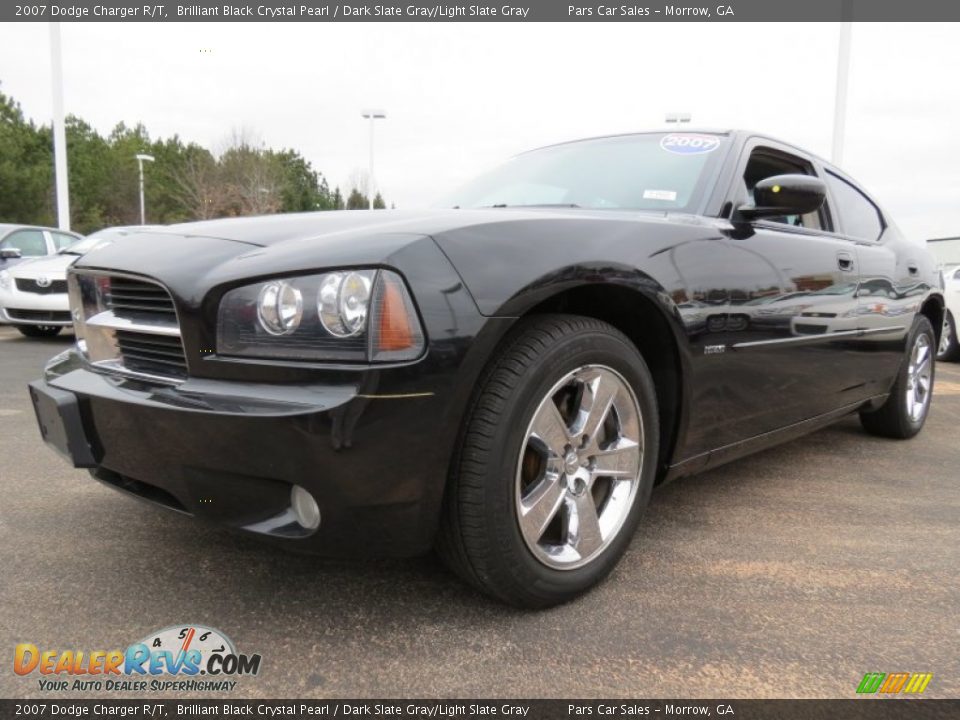2007 Dodge Charger R/T Brilliant Black Crystal Pearl / Dark Slate Gray/Light Slate Gray Photo #1