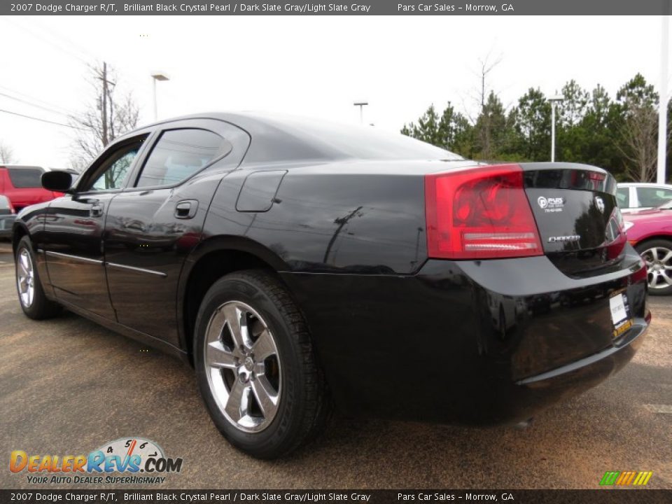 2007 Dodge Charger R/T Brilliant Black Crystal Pearl / Dark Slate Gray/Light Slate Gray Photo #2